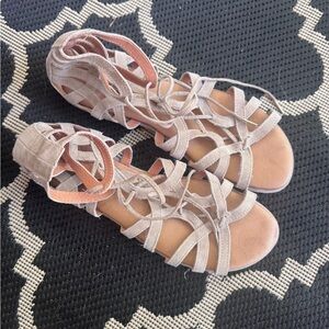 Gentle Souls Beige Strappy Sandals